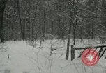 Standbild Schneebedeckter Wald mit Schnee fallen New York United States USA, 1919, aus Sekunde 19 historischem Filmmaterial Videoclip 65675078142