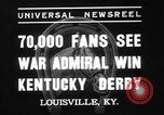 Standbild Krieg Admiral Louisville Kentucky USA, 1937, aus Sekunde 6 historischem Filmmaterial Videoclip 65675078162
