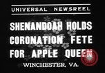 Image of apple festival Winchester Virginia USA, 1937, second 9 stock footage video 65675078163