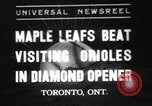 Image of International baseball game Toronto Ontario Canada, 1937, second 1 stock footage video 65675078164
