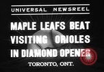 Image of International baseball game Toronto Ontario Canada, 1937, second 4 stock footage video 65675078164