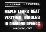 Image of International baseball game Toronto Ontario Canada, 1937, second 7 stock footage video 65675078164