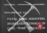 Standbild Bergwerk Taylorville Illinois USA, 1932, aus Sekunde 10 historischem Filmmaterial Videoclip 65675078165