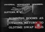 Image of barter system Suffern New York USA, 1932, second 3 stock footage video 65675078167