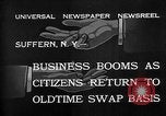 Image of barter system Suffern New York USA, 1932, second 5 stock footage video 65675078167