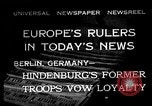Image of President Hindenburg Berlin Germany, 1932, second 1 stock footage video 65675078168