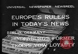 Image of President Hindenburg Berlin Germany, 1932, second 4 stock footage video 65675078168
