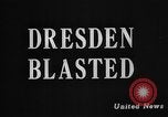 Image of Allied bombing of Dresden in World War II Dresden Germany, 1945, second 31 stock footage video 65675078173
