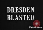 Image of Allied bombing of Dresden in World War II Dresden Germany, 1945, second 33 stock footage video 65675078173