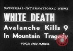 Image of German student avalanche victims recovered Austria, 1954, second 17 stock footage video 65675078208