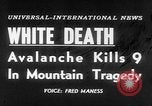 Image of German student avalanche victims recovered Austria, 1954, second 19 stock footage video 65675078208
