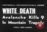 Image of German student avalanche victims recovered Austria, 1954, second 22 stock footage video 65675078208