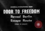 Image of underground tunnel Berlin Germany, 1962, second 1 stock footage video 65675078218