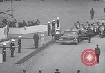 Image of St Lawrence Seaway opening ceremony speakers St Lambert Quebec Canada, 1959, second 35 stock footage video 65675078226