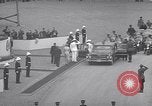 Image of St Lawrence Seaway opening ceremony speakers St Lambert Quebec Canada, 1959, second 38 stock footage video 65675078226