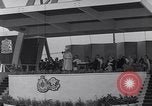 Image of St Lawrence Seaway opening ceremony speakers St Lambert Quebec Canada, 1959, second 56 stock footage video 65675078226