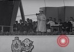 Image of St Lawrence Seaway opening ceremony speakers St Lambert Quebec Canada, 1959, second 60 stock footage video 65675078226