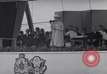 Image of St Lawrence Seaway opening ceremony speakers St Lambert Quebec Canada, 1959, second 61 stock footage video 65675078226