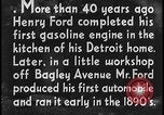 Image of Henry Ford with quadricycle Dearborn Michigan USA, 1934, second 34 stock footage video 65675078247