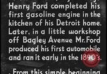 Image of Henry Ford with quadricycle Dearborn Michigan USA, 1934, second 37 stock footage video 65675078247