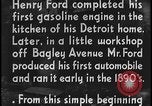 Image of Henry Ford with quadricycle Dearborn Michigan USA, 1934, second 38 stock footage video 65675078247
