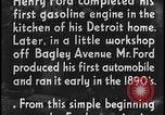 Image of Henry Ford with quadricycle Dearborn Michigan USA, 1934, second 39 stock footage video 65675078247