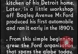 Image of Henry Ford with quadricycle Dearborn Michigan USA, 1934, second 44 stock footage video 65675078247