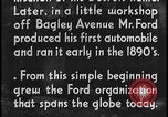 Image of Henry Ford with quadricycle Dearborn Michigan USA, 1934, second 46 stock footage video 65675078247