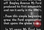 Image of Henry Ford with quadricycle Dearborn Michigan USA, 1934, second 49 stock footage video 65675078247