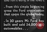 Image of Henry Ford with quadricycle Dearborn Michigan USA, 1934, second 62 stock footage video 65675078247