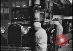 Image of Henry Ford with 1930's Ford sedans Dearborn Michigan USA, 1935, second 1 stock footage video 65675078249