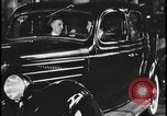 Image of Henry Ford with 1930's Ford sedans Dearborn Michigan USA, 1935, second 41 stock footage video 65675078249