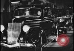 Image of Henry Ford with 1930's Ford sedans Dearborn Michigan USA, 1935, second 43 stock footage video 65675078249