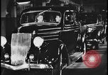 Image of Henry Ford with 1930's Ford sedans Dearborn Michigan USA, 1935, second 44 stock footage video 65675078249