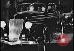 Image of Henry Ford with 1930's Ford sedans Dearborn Michigan USA, 1935, second 48 stock footage video 65675078249