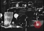 Image of Henry Ford with 1930's Ford sedans Dearborn Michigan USA, 1935, second 50 stock footage video 65675078249