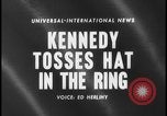 Standbild John Kennedy announcing his candidacy Washington DC USA, 1960, aus Sekunde 4 historischem Filmmaterial Videoclip 65675078298