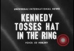 Standbild John Kennedy announcing his candidacy Washington DC USA, 1960, aus Sekunde 5 historischem Filmmaterial Videoclip 65675078298