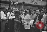 Image of UAW workers celebrate victory Dearborn Michigan USA, 1937, second 1 stock footage video 65675078303