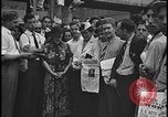 Image of UAW workers celebrate victory Dearborn Michigan USA, 1937, second 7 stock footage video 65675078303