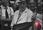 Image of UAW workers celebrate victory Dearborn Michigan USA, 1937, second 16 stock footage video 65675078303