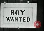 Image of boy wanted sign Kansas City Missouri USA, 1922, second 22 stock footage video 65675078314