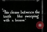 Image of brushing teeth Kansas City Missouri USA, 1922, second 51 stock footage video 65675078316
