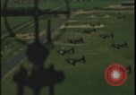 Image of aerial view B-17 bomber airfield United Kingdom, 1943, second 23 stock footage video 65675078357