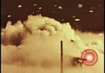 Image of atom bomb blast test destroying vehicles Nevada United States USA, 1955, second 10 stock footage video 65675078365