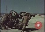 Image of atom bomb blast test destroying vehicles Nevada United States USA, 1955, second 19 stock footage video 65675078365