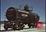Image of railroad cars wrecked by atomic bomb tests Nevada United States USA, 1955, second 1 stock footage video 65675078368