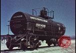 Image of railroad cars wrecked by atomic bomb tests Nevada United States USA, 1955, second 3 stock footage video 65675078368