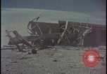 Image of railroad cars wrecked by atomic bomb tests Nevada United States USA, 1955, second 14 stock footage video 65675078368