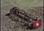 Image of railroad cars wrecked by atomic bomb tests Nevada United States USA, 1955, second 24 stock footage video 65675078368